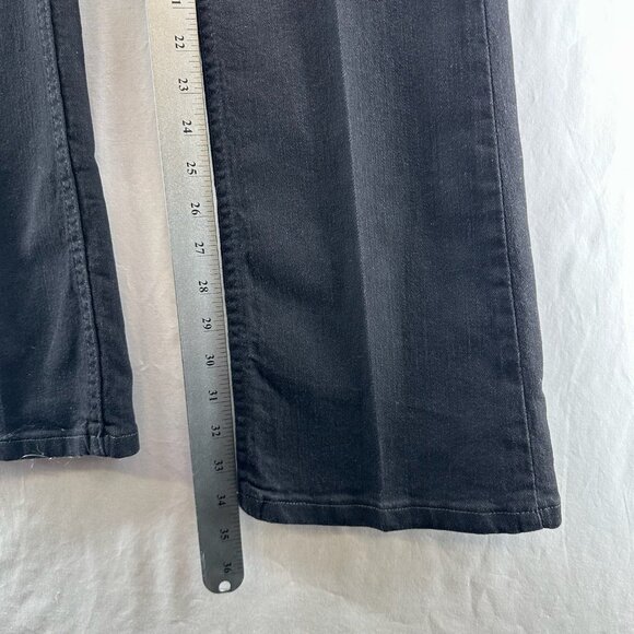 Riders by Lee Mid-Rise Bootcut Jeans Women 12 Long Stretch Denim Zip Fly Black - Picture 9 of 12